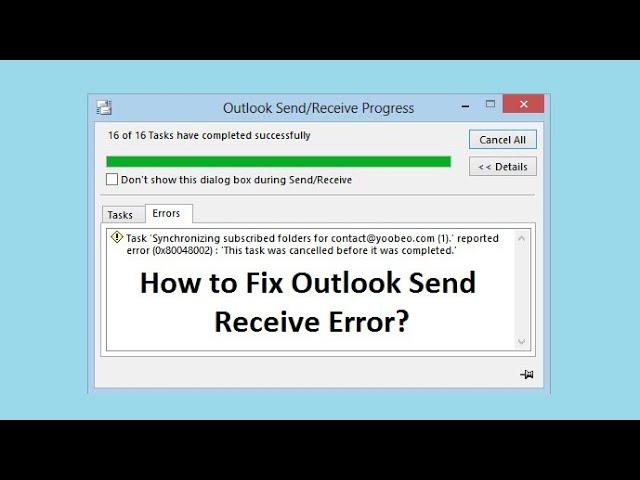 How to fix outlook send recieve error [Solved] #outlook  #send #recieve #working #disconnect #issues