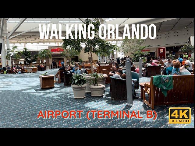 Walking Orlando Airport (Terminal B) 4K