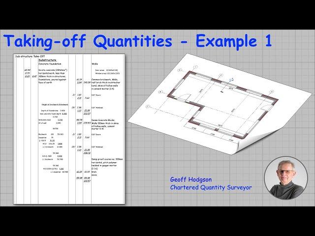 Worked Example, NRM2 Take-Off & BQ production