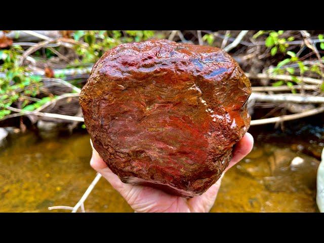 Rockhound finds CHUNKY surprise while agate hunting!