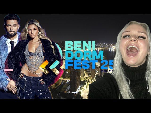 REACTION| BENIDORM FEST 2025 FULL SONG REVEAL 