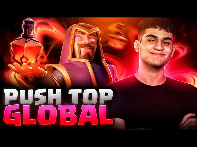 PUSH TOP GLOBAL TESTANDO A PEKKA EVOLUIDA NA NOVA TEMPORADA - CLASH ROYALE AO VIVO