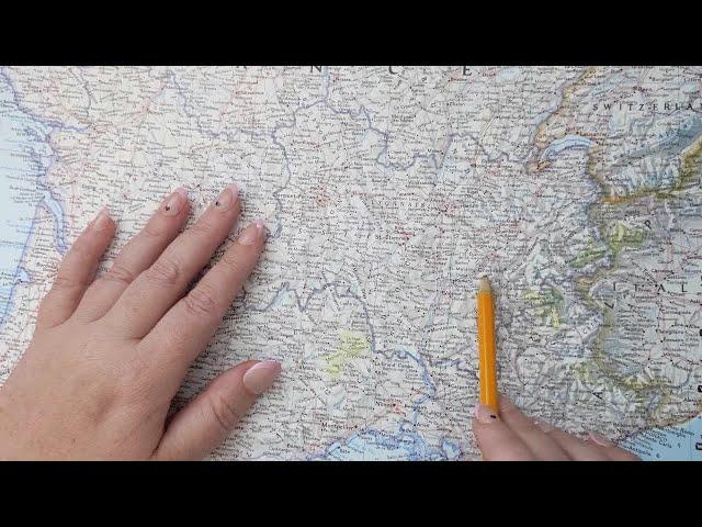 ASMR ~ Auvergne-Rhône-Alpes, France History & Geography ~ Soft Spoken Map Tracing Google Earth