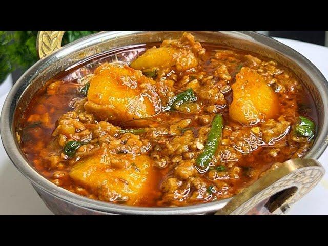 Mutton Aloo Keema Masala Recipe ️| Aesa Aloo Keema Masala Jo Khaye Khata hi Jaaye!