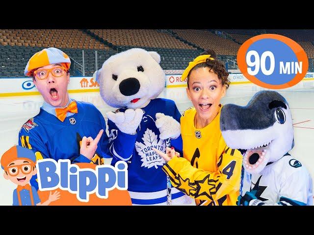 Blippi and Meekah's NHL Hockey and Ice Vehicle Adventure! | Educational Videos for Kids