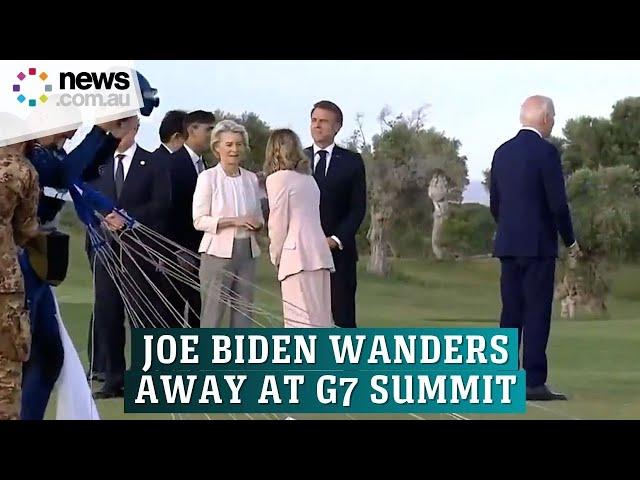 President Biden ‘wanders off’ at global summit