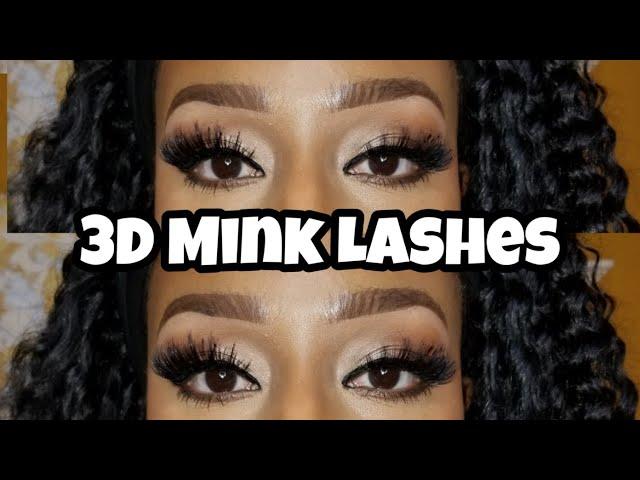 3D Mink Lashes  Beauty Supply Eyelash Try On  Super Affordable!