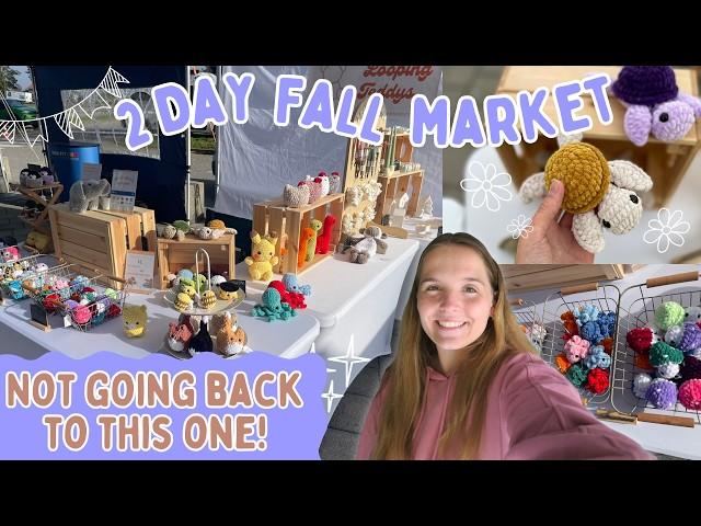 2 DAY CROCHET MARKET market prep and recap  how much money I made | small business