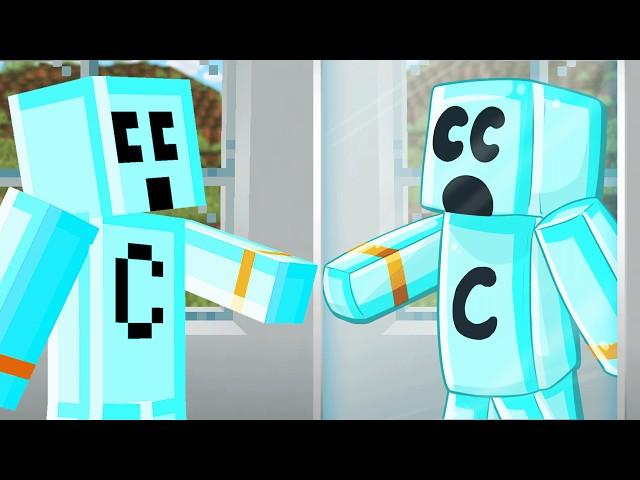 Minecraft But Everything's Cartoon