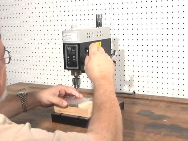 Demonstration of MicroLux #82959 Benchtop Variable Speed Mini Hobby Drill Press