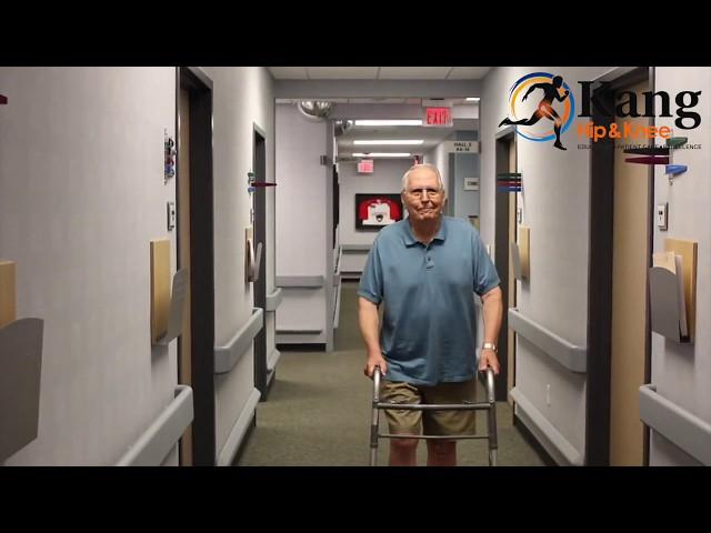 Knee Replacement Patient 8 Days After Surgery