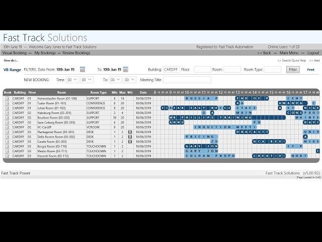 Visual Booking Range v5
