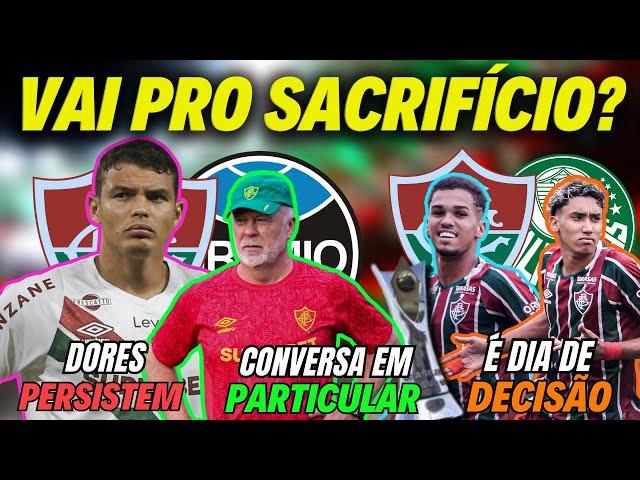 FLU TEM MAIS UMA FINAL DE COPA. THIAGO VAI CONCENTRAR, MAS NÃO ESTÁ 100%. DIA DE DECISÃO NO SUB17.