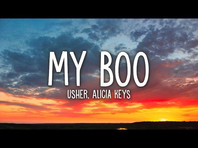 Usher - My Boo (Lyrics) ft. Alicia Keys