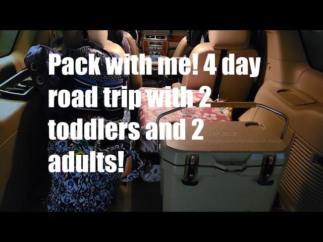 Pack with me / 4 day trip by car to the beach with 2 toddlers and 2 adults