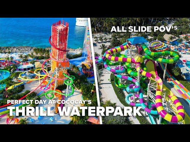 All water slide POV’s at Perfect Day at Coco Cay’s Thrill Waterpark!