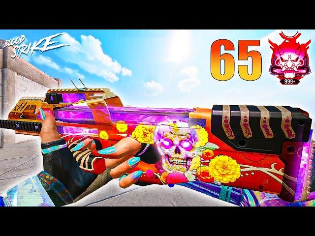 NEW LEGENDARY *P90 HAUNTED HOUSE* - 65 KILLS INSANE GAMEPLAY BLOOD STRIKE ULTRA 4k