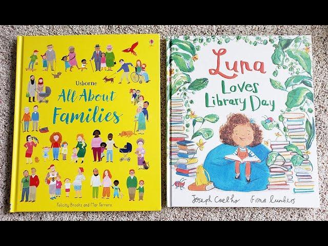 Usborne Luna Loves Library Day and All About Families