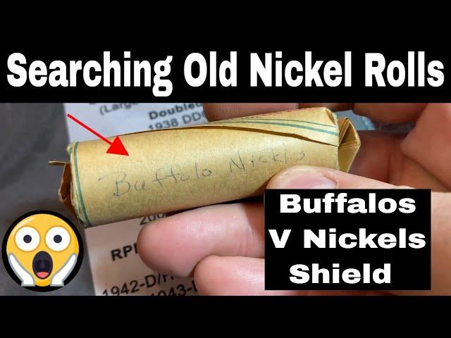 Searching a Bag of Old Nickel Rolls for Rare Coins