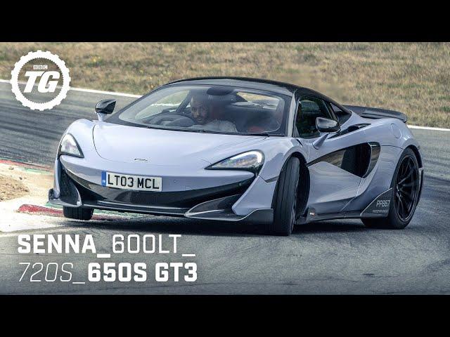 Chris Harris Drives... the Best of McLaren: Senna, 600LT, 720S, 650S GT3 | Top Gear