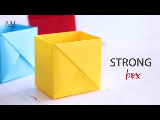 How to Make a Strong Box from Paper | Origami