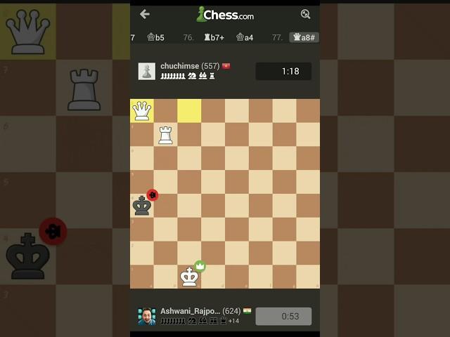Endgame Chess Fight Is Best Fight in Chess #chess @chess @ashwanirajpoot19 #chesslibrary