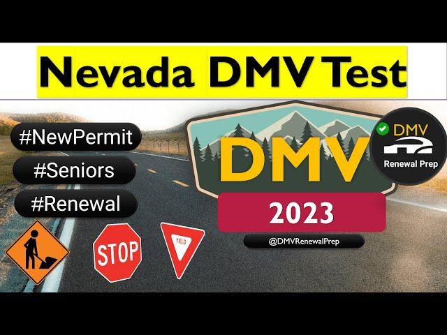 Nevada DMV Written Test 2023 | Learner Permit Practice Test | Seniors & Renewal Exam Guide 