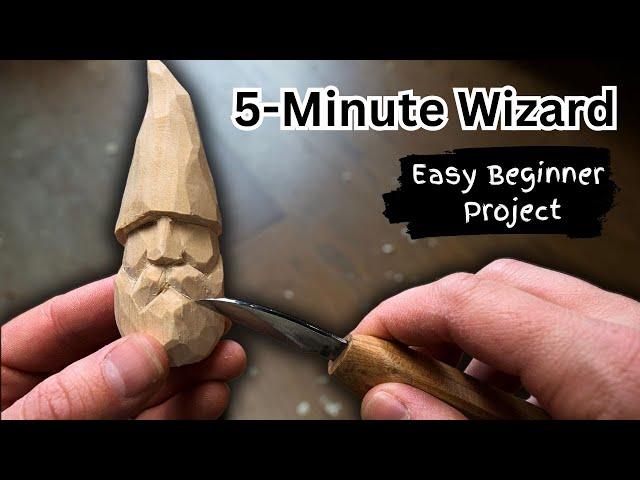 Carving A Stupidly Easy Whittle- 5 Minute Wizard