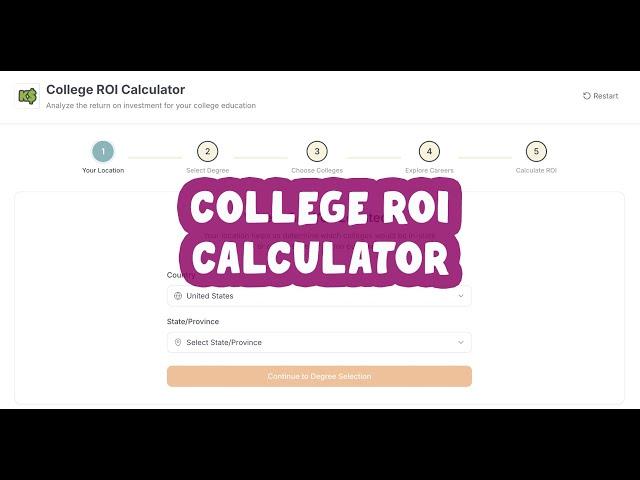 College ROI Calculator | College Cost Calculator