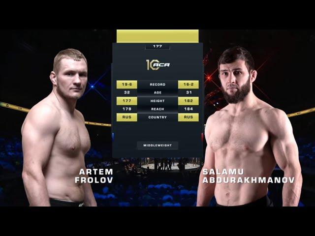 Артем Фролов vs. Саламу Абдурахманова | Artem Frolov vs. Salamu Abdurakhmanov | ACA 177
