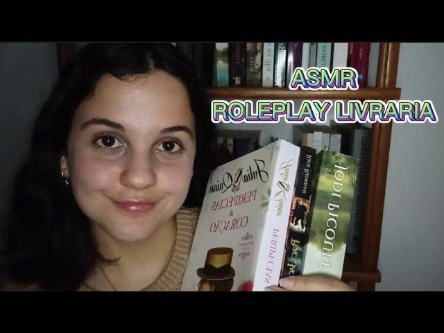 ASMR ROLEPLAY| Livraria | Leitura Suave, Som de Papel, Tracing, Tapping