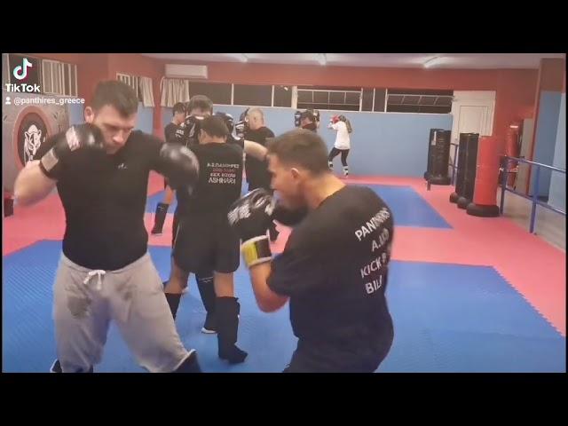 kick boxing training - Nikos Bilas team