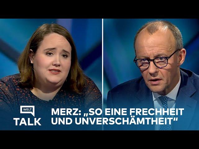 „So eine Frechheit und Unverschämtheit“ - Friedrich Merz empört über Ricarda Lang | WELT TALK