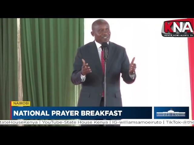 DP KINDIKI SHOCKS THE WHOLE NATION WITH AN UNUSUAL SPEECH AT THE NATIONAL PRAYER BREAKFAST