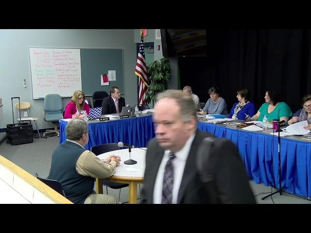 Narragansett Regional School District (NRSD) School Committee meeting of April 24, 2019