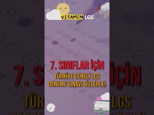 7.Sınıflara Özel Ücretsiz LGS Provası 