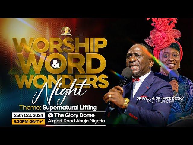 OCTOBER 2024 WORSHIP WORD AND WONDERS' NIGHT. 25-10-2024