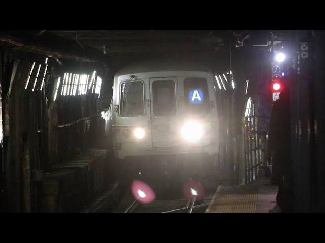 NYCT Subway: R46 (A) Train at 59th Street - Columbus Circle