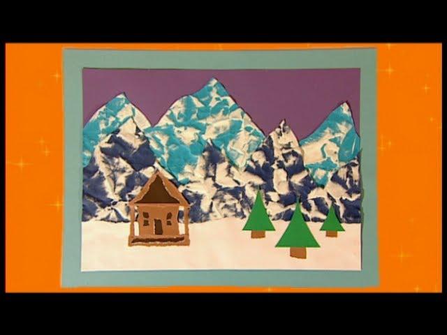 Mister Maker Christmas Make - Snowy Mountain Picture