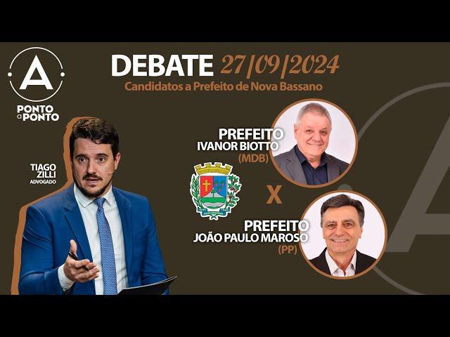 DEBATE DOS CANDIDATOS A PREFEITO DE NOVA BASSANO