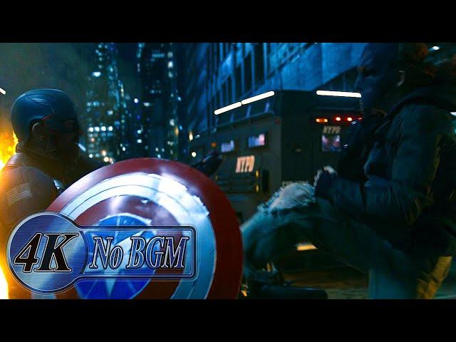 Bucky and John Walker vs. The Flag Smashers Fight Scene [No BGM] | The Falcon and The Winter Soldier