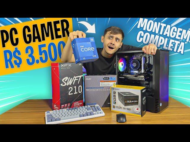 Montamos o MELHOR PC GAMER CUSTO BENEFICIO p/ dia das crianças I Teste em Jogos