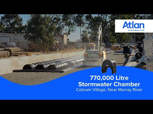 770,000 Litre Stormwater Chamber Installed Near Murray River, Victoria | Atlan Stormwater