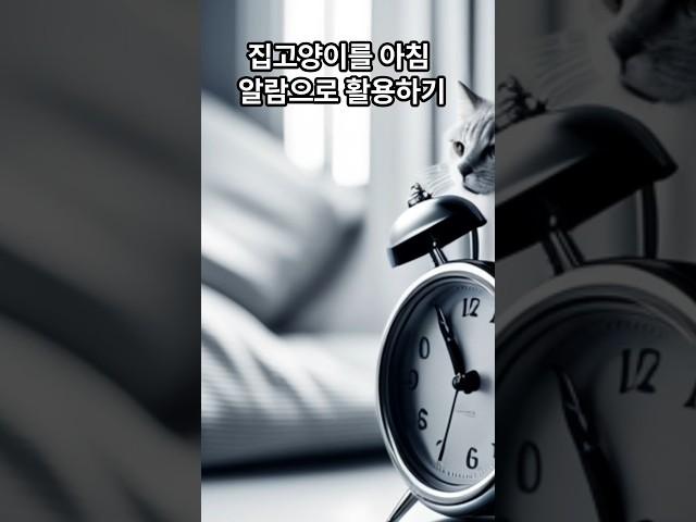 집고양이를 아침 알람으로 활용하기. 확실히 깨워주는 고양이 알람. Shorts
