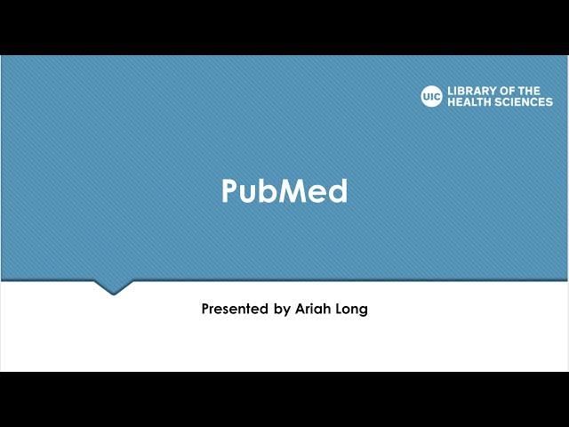 PubMed: Introduction to Searching, MeSH terms, and more (2023)