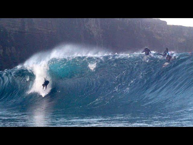 WILD MORNING SESSION SURFING IN EUROPE, WIPEOUTS, BARRELS AND LEDGES! EURO SLAB TOUR PT 1