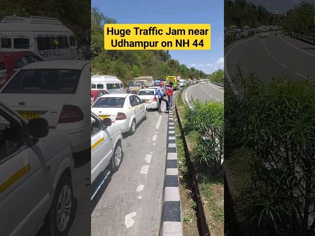 Huge Traffic Jam near Udhampur on NH 44 on way to Srinagar #shorts #nh44 #udhampur #srinagarupdate