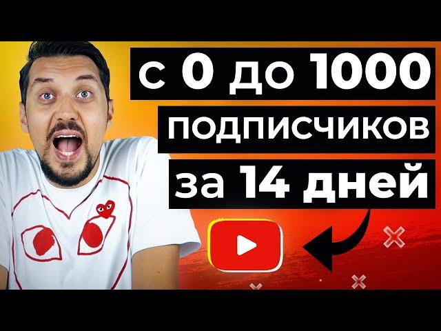 Как набрать первую 1000 подписчиков на YouTube за 14 дней с нуля | РАЗБОР