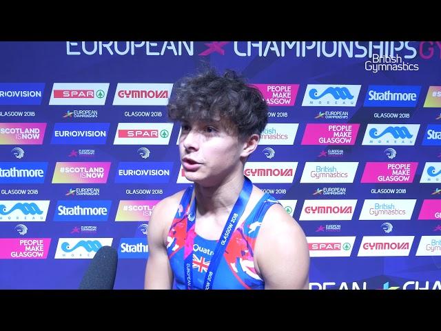 Jake Jarman wins SILVER in Junior Vault Finals! 2018 Euros