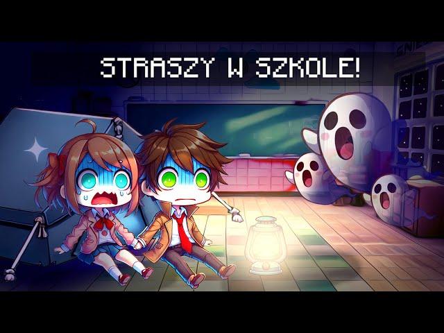 CAŁA noc w STRASZNEJ SZKOLE z @Muffinaart